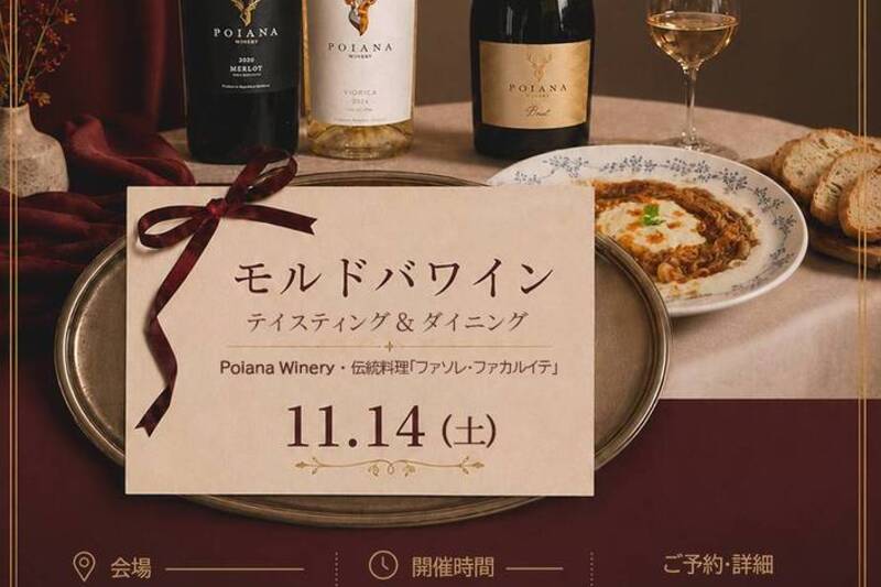 【11/14土・大阪弁天町】モルドバワイン＆ダイニング Vol.3