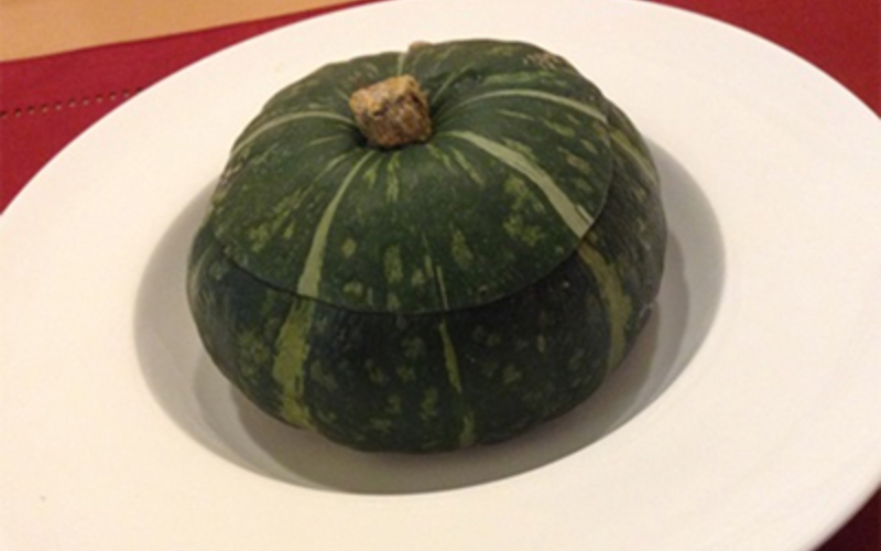 □パンプキ～ン。 ～かぼちゃ丸ごと加熱しました～(マリアージュ
