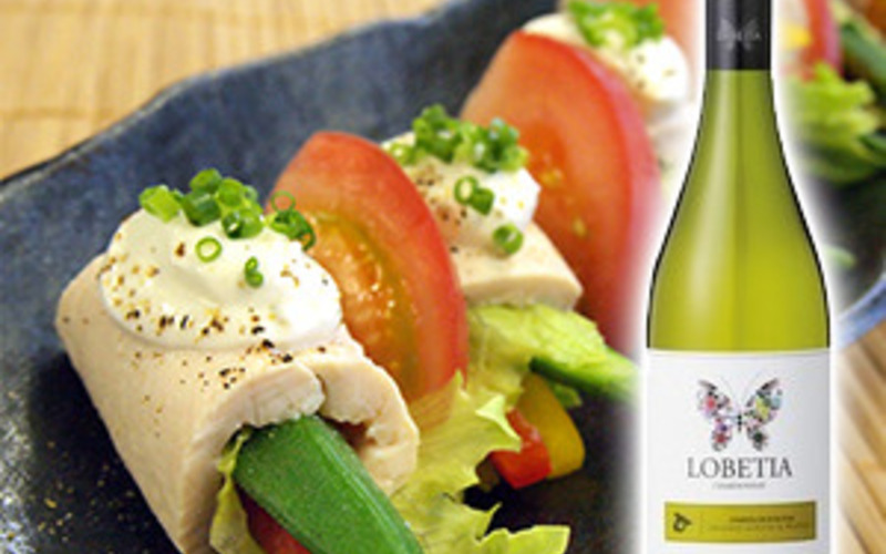 「夏野菜のささみ巻き」に合わせたワイン!