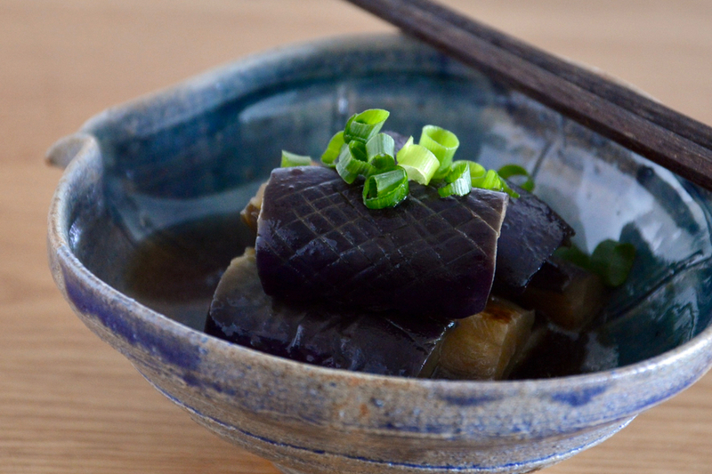 青梅風味のナスの煮浸し