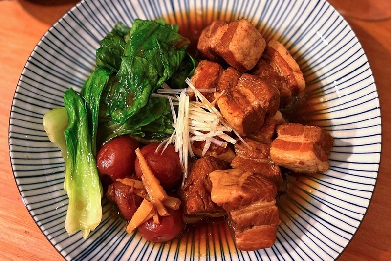 豚バラ肉の梅醤油煮込み