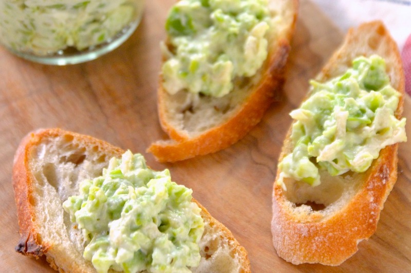 そら豆とガリとクリームチーズのディップ