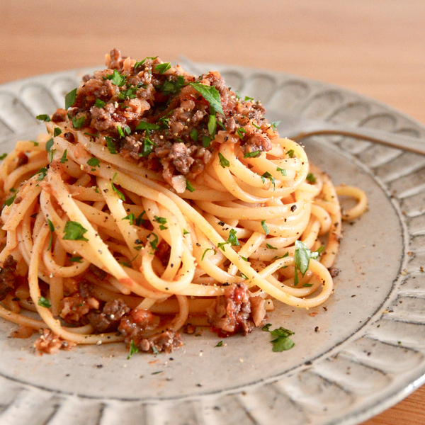 ごぼうと味噌のラグーソースパスタ ワインのおつまみレシピ