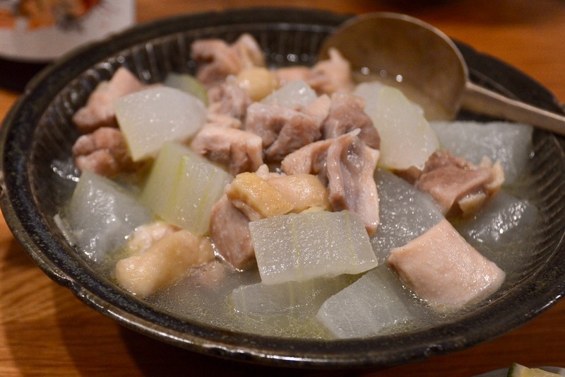 鶏肉と冬瓜と生姜のとろみ煮

