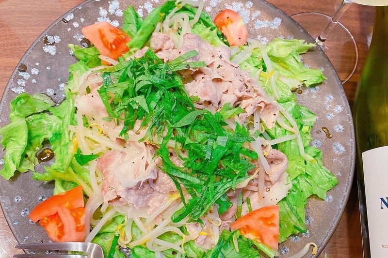 大葉と豚肉の冷しゃぶサラダ