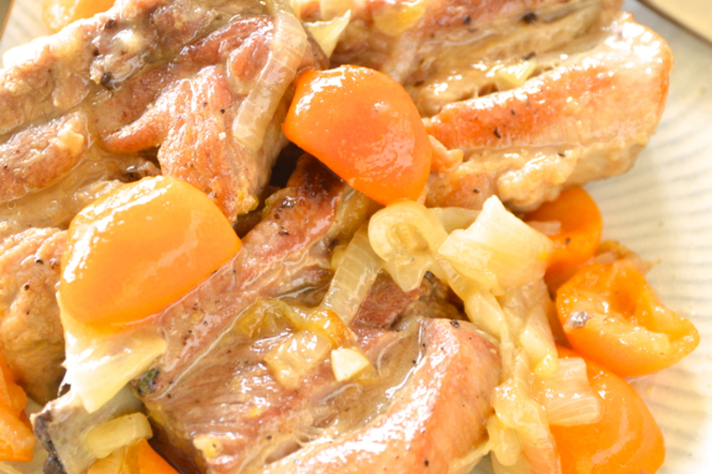 豚スペアリブと金柑の煮込み