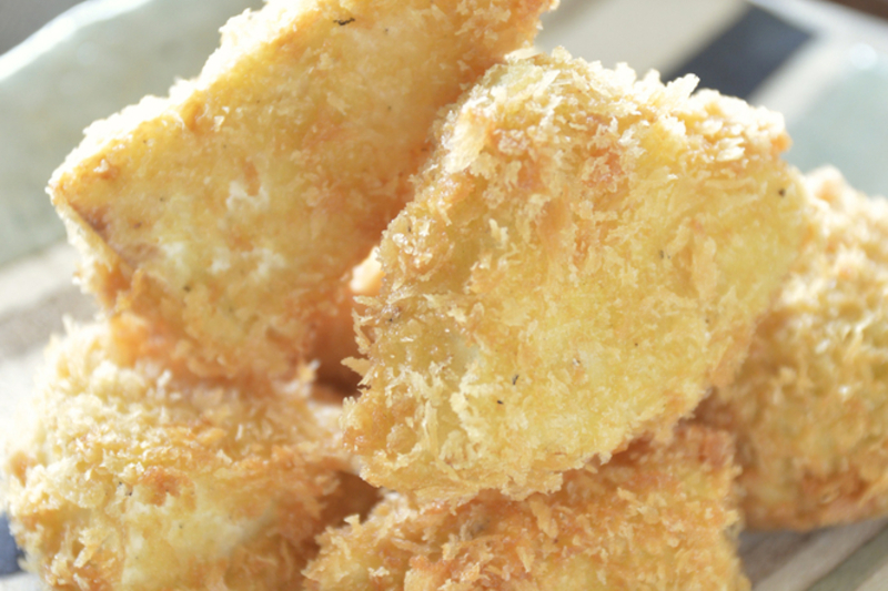 タケノコの山椒チーズフライ