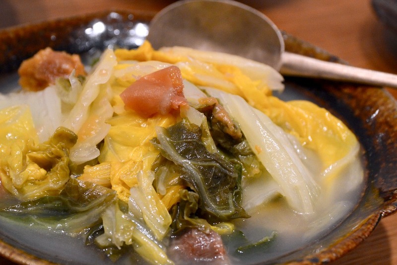 白菜の梅バター蒸し