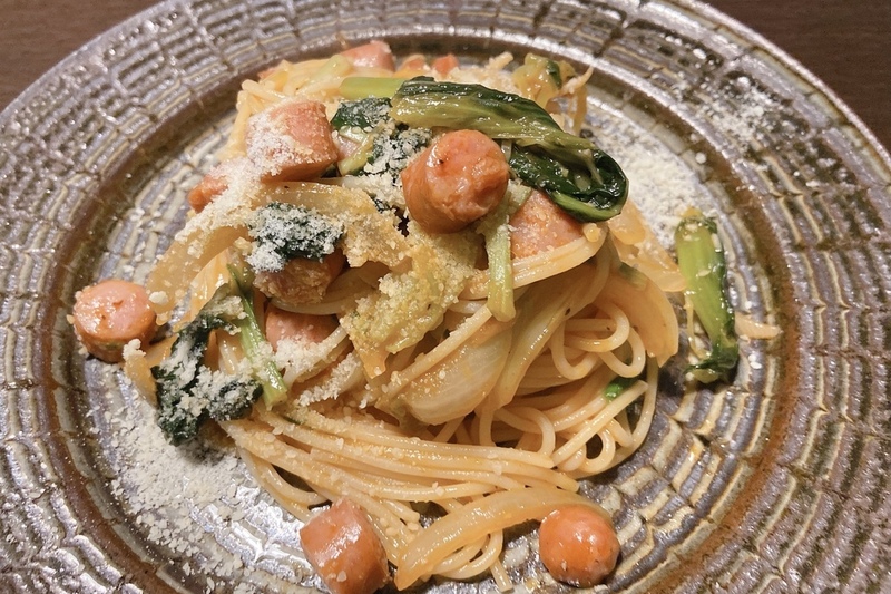 小松菜ナポリタン