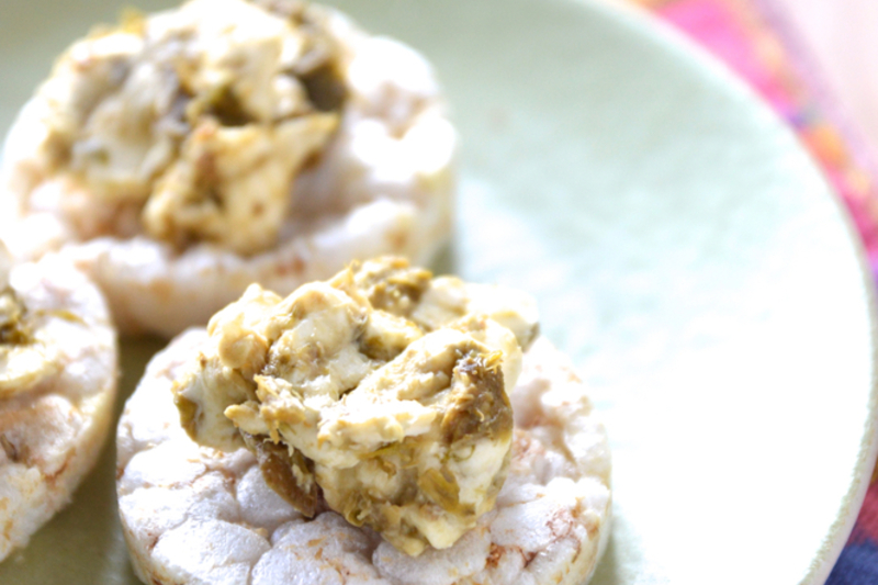 ふきのとう味噌とクリームチーズのディップ