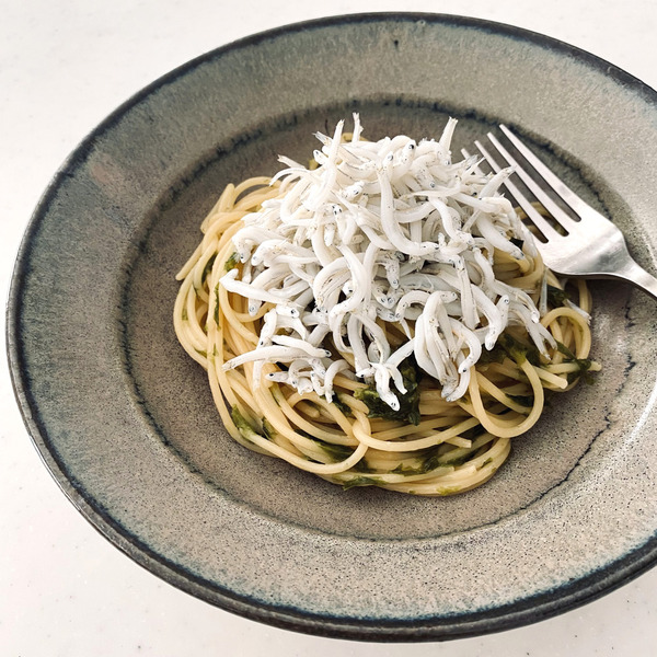 釜揚げしらすとあおさのりのスパゲッティ
