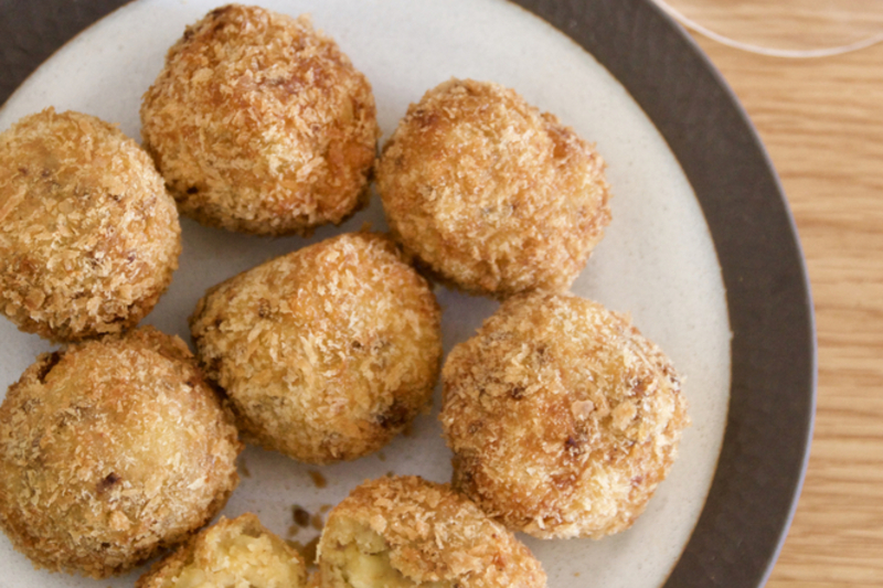 さつまいもと牛肉のコロッケ　クミン風味
