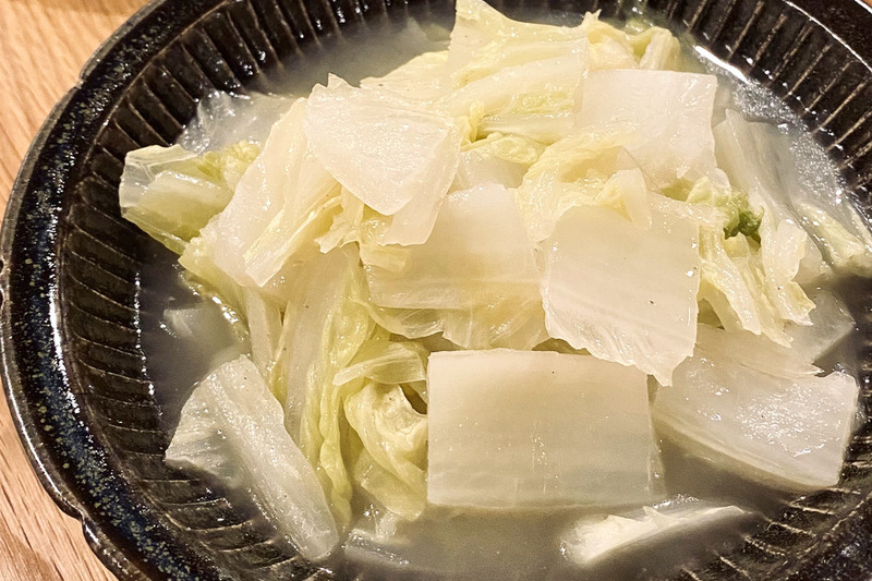 白菜ナンプラーバター蒸し
