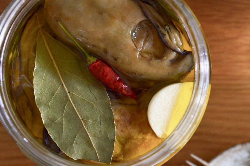 牡蠣のオイル漬け