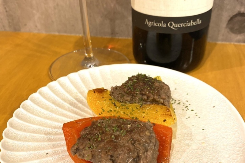 パプリカの肉詰め