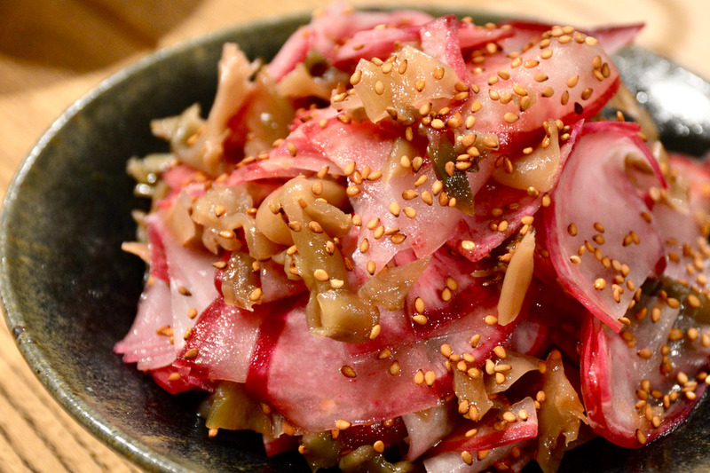 赤カブとザーサイのナムル
