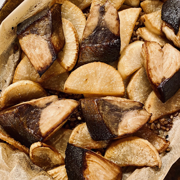 ぶり大根のオープン焼き