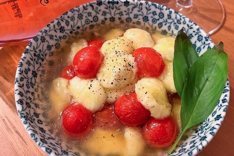 モッツァレラとトマトの揚げ出し