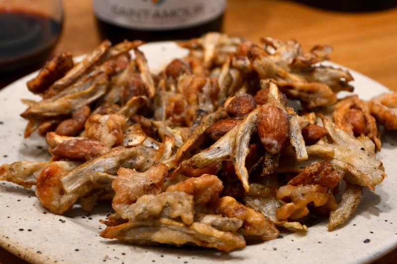 新ごぼうとナッツのかき揚げ　ウスター風味