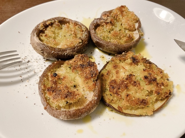 椎茸とチーズの香草パン粉焼き ワインのおつまみペアリングレシピ