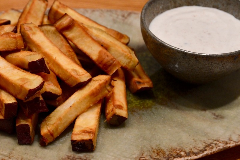 さつまいもフライ クミンヨーグルトソース