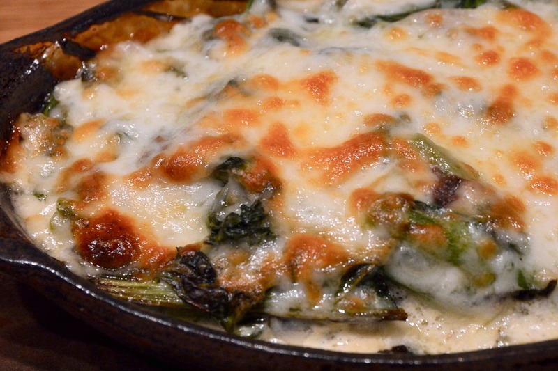 菜の花のアンチョビクリームグラタン
