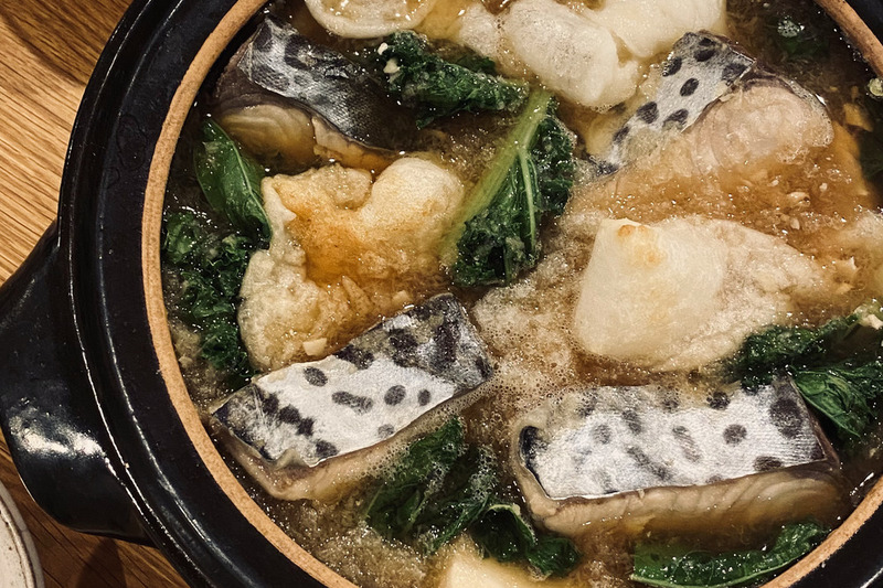 鰆とケールのみぞれ鍋