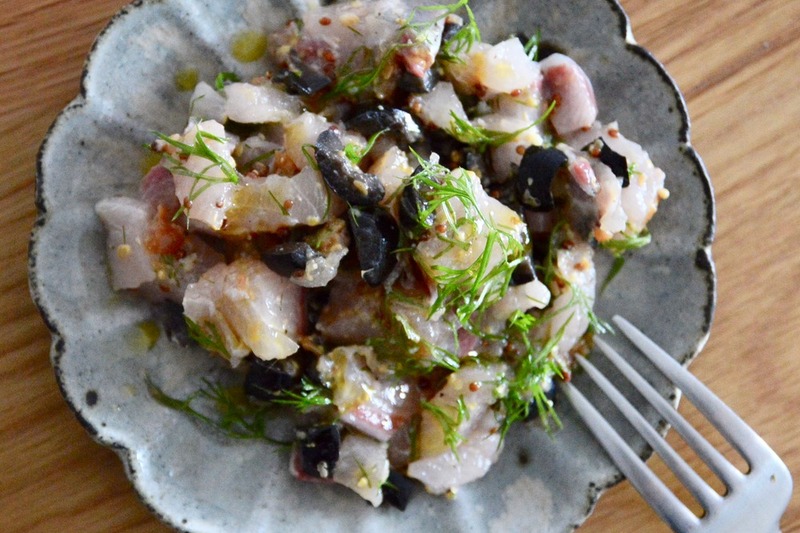 ブリの味噌ハーブタルタル