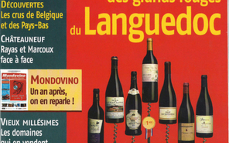 『ラ・レヴュ・デュ・ヴァン・ド・フランス誌』では「ラングドックの偉大な赤ワイン」の生産者に選ばれました！