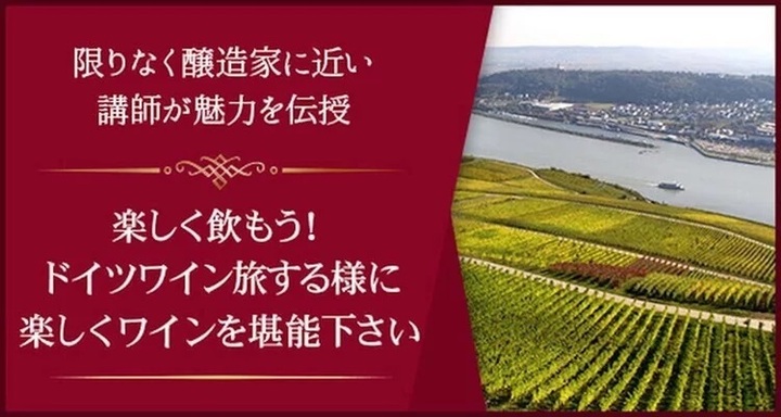 楽しく飲もう！ドイツワイン旅する様な気分で楽しくワインを堪能下さい
