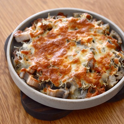れんこんのしらすチーズ焼き