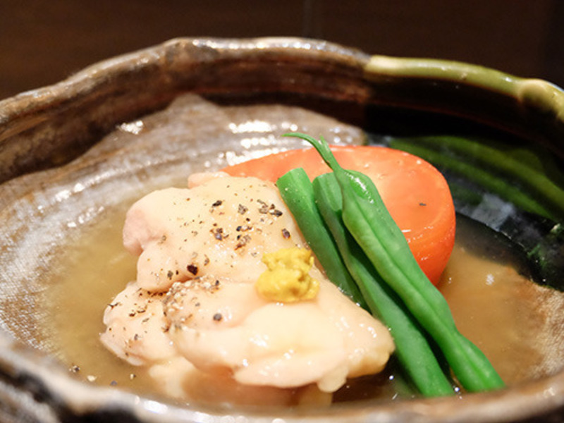 トマトと鶏の治部煮